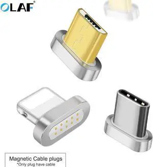 Magnetic Cable plug Micro USB C Type C 8 pin Fast Charging Adapter For iPhone Microusb Type-C Magnet Charger cord plug