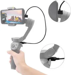For  OSMO Mole 3 Handheld Gimbal Stalizer Charging Cable 35CM Elbow USB Charger Connect Wire  OSMO Mole Accessories