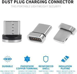 Cable Plug Micro USB Type C 8 Pin Fast Charging Adapter Magnet Charger Plugs for Phone  Cord