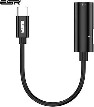 USB Type C to 3.5mm Jack Headphones Adapter Cable AUX Audio For    S8 S9 Note10 Type-C Fast Charger Cable