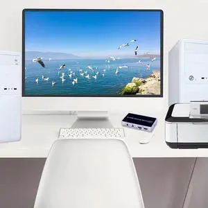 For Keyboard Stable Ultra HD Hdmi Port With Indicate Light Hub USB 2.0 KVM Switch Box 4K Professional Aluminum Alloy