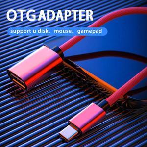 18cm Micro USB OTG Cable Type C OTG Cable Gaming OTG Adapter Cellphone Game Mouse Keyboard Connector for