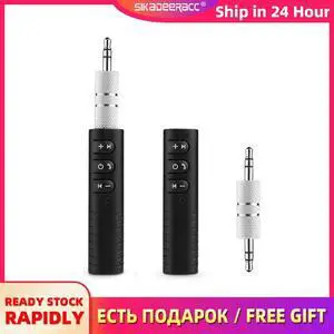 XT2 Lavalier Mini Bluetooth Receiver Car 3.5 AUX Audio Sport Wireless Earphone Car Transmitter Handsfree Call Music Auto Adapter