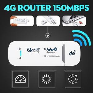 4G 3G LTE Portable Mobile USB WIFI Hotpot Wireless Router Dongle with TF Card Slot for Mobile Phone Tablet