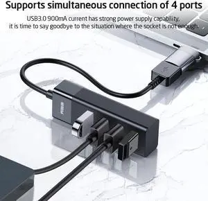 USB HUB Cable Adapter 4 Ports USB 3.0 Dock Fast Transfer Splitter 4 in 1 USB Extention  Transfer for PC MacBook Laptop