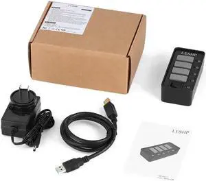 4 Ports USB 3.0 Hub High Speed 5Gbps USB 3.0  Hub Splitter with LEDs & Switch External Power Adapter for PC Laptop