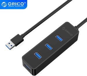 W5PH4-U3 USB 3.0 4 Ports HUB 5Gbps High Speed for Laptop Computer Phone Tablet Ultrabook with Chipsets Black / White