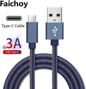Braided USB Type C Cable USB C Charger Cable Cord for S8 P9 P10 plus USB TypeC Fast Charging Cables