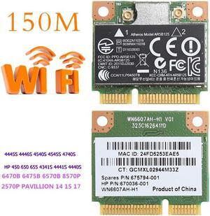 150M WiFi WLAN PCI-E Wireless Card Adapter For Atheros AR5B125 SPS 675794-001 HP PN 670036-001