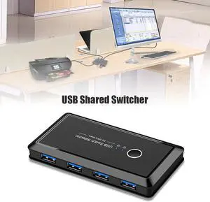2pcs Sharing 4 Devices USB 3.0 KVM Switcher Box for Keyboard Scanner Printer Monitor USB HDMI KVM Switch Box Hub Video Display