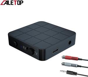 V5.0 Bluetooth 5.0 Audio Transmitter Receiver 2 IN 1 RCA 3.5MM 3.5 AUX Jack USB Music Stereo Wireless Adapters For Car TV MP3 PC