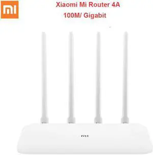 Mi Router 4A Gigabit Edition WiFi Repeater 2.4GHz/5GHz 16MB ROM+128MB DDR3 High Gain 4 Antenna Support IPv6 APP Control