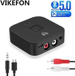 Bluetooth 5.0 Receiver APTX LL 3.5mm AUX RCA Jack Wireless Adapter Auto On/OFF With Mic Bluetooth 5.0 4.2 Car Audio Receiver