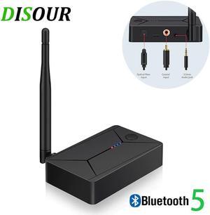 Bluetooth 5.0 Audio Transmitter 3.5mm AUX Coaxial optical Fiber Jack Stereo Wireless Adapter For TV PC Bluetooth Speakers