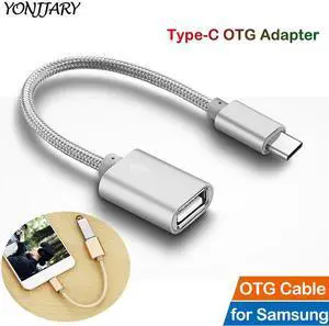 Type C OTG Adapter Cable for  Galaxy S8 S9 S10 S20 Plus S10e Note 8 9 10 Pro A8+ 2018 Tab  C Cable OTG Converter