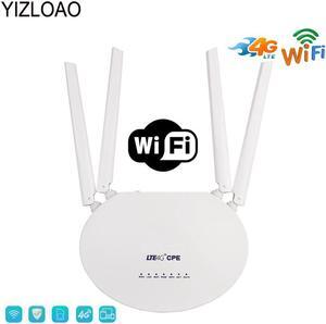 4G LTE Router 300Mbps Wireless CPE 3G/4G LTE Mobile Wifi Hotspot With Sim Card Slot&4Pcs External Antenna Access Points