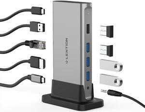 11 in 1 USB C HUB Type C to Multi HDMI RJ45 VGA USB 3.0 2.0 with Power (100W )Adapter Docking Station for MacBook Pro USB-C Hub