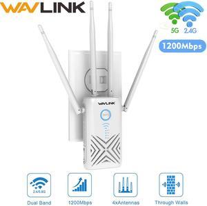 WiFi Repeater Router Access Point  1200Mbps Wireless WiFi Range Extender 2.4G&5GHz Full Coverage WiFi Signal Amplifier