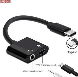 2 In 1 Type-C To 3.5mm Audio Jack Adapter Charging Converter for  P20 Pro Mate 10 Lite Letv Le Pro 3 Type C USB-c Cable