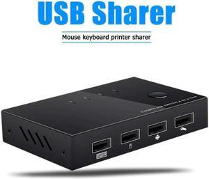 Switch KVM Switch Box 4 Port 4K  Switcher PC Sharing Splitter for Sharing Printer Keyboard Mouse Monitor KVM Switch