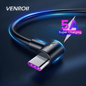 1m 2m 3m Type C USB Cable for  5A Super Quick Charge USB-C for  Mate 30 20 10 P30 P20 Pro Fast Charging Cord