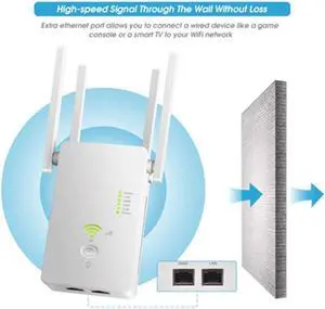 Range Extender Repeater Router AC1200M  Booster,Access Point,2.4 5.8GHz Dual Band  Extender US Plug