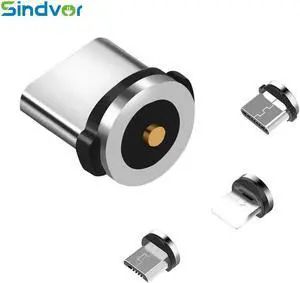 Cable plug Type C Micro USB C Plugs Fast Charging Phone Microusb Type-C Magnet Charger Plug For  S9 S10 iPhone X