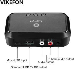 Bluetooth Receiver NFC/USB Disk Music Reading Stereo Wireless Adapter 3.5mm AUX/RCA Car Speaker Bluetooth Audio Receiver