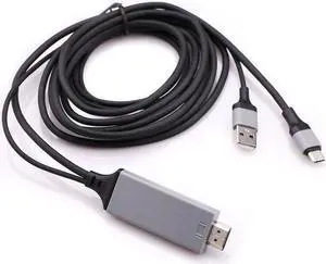 2M Type C  Cable Android Phone to TV Adapter USB C HDTV Video  For Dell   S20 S8 S9 S10 Plus Note20 10 HTC