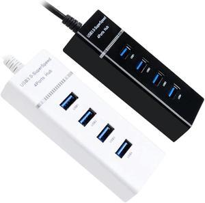 Hub 3.0  Splitter Multi  3.0 Hub Multiple 4 Port Hub Splitters Use Power Adapter Computer Accessories Hub For PC