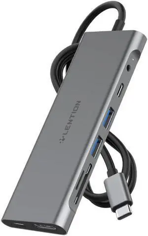 Cable USB C Hub with 4K HDMI, 2 USB 3.0, 3.5mm  audio,Type C Charging Adapter for MacBook Pro 13/15/16 (Thunderbolt 3 Port)