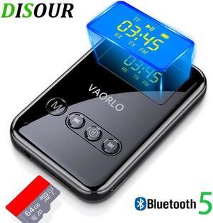 FM Bluetooth 5.0 Audio Transmitter Recevier 4 In 1 3.5mm AUX RCA TF Jack LED Display Stereo Wireless Adapter For Car TV