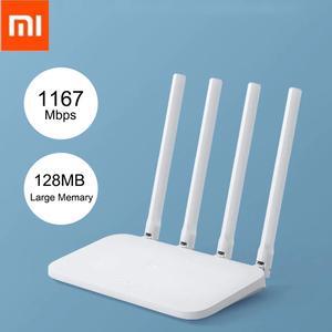 Mi Router Wifi Gigabit 2.4G 5.0GHz Dual-Band 300/1167Mbps Wireless Router Wifi Repeater 4 High Gain Antennas 802.11ac