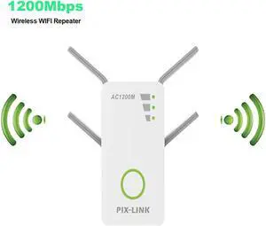 WiFi Repeater 300/1200Mbps Dual-Band 2.4/5G 4-Antenna WIFI Range Extender WiFi Repeater  Wi-Fi Router