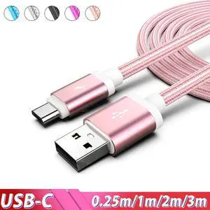 Type C Cable Fast Charge For  Galaxy S20 Ultra A50 Note 10 Plus 3m 2m  Cable C Kabel Cabos For  Mi A3 9 8