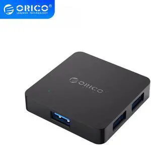 Super Speed 4 Port USB HUB 3.0 Portable OTG HUB USB Splitter with Micro B Power Port for  Macbook Laptop PC Tablet