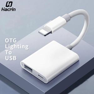 OTG Adapter for Lightning to USB 3 Camera Keyboard OTG Cable  Converter for iPhone iPad for  ios 13 OTG Adapter