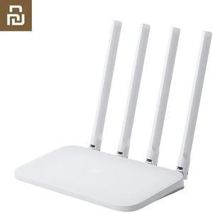 Mijia WIFI Router 4C 64 RAM 802.11 b/g/n 2.4G 300Mbps 4 Antennas Smart APP Control Band Wireless Routers Repeater