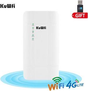 300Mbps Waterproof Outdoor 4G LTE CPE Router with POE adapter CAT4 3G/4G SIM Card WiFi Router for IP Camera/Outside WiFi