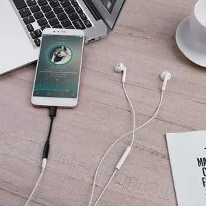 C 3.5 Jack Earphone USB C to 3.5mm AUX Headphones  Adapter Audio Cable for  Note 20 Ultra S20 Plus Google dropship
