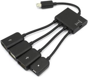 4 in 1 Micro USB OTG Power Multi-Function Male to Female HUB Charging Host Cable Adapter for Android Phone Tablet  Galaxy