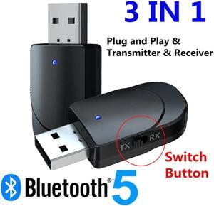 Bluetooth 5.0 Receiver Transmitter 3 In 1 Mini Stereo AUX RCA 3.5mm Jack USB Audio Wireless Adapter For TV PC Car Headphones