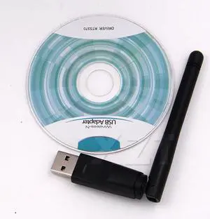 150Mbps USB 2.0 WiFi Wireless Network Card Ralink RT5370 802.11 b/g/n LAN Adapter with rotatable Antenna for PC Laptop