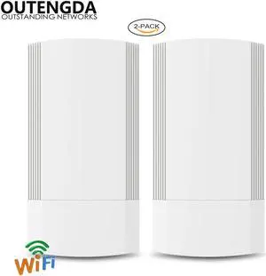 2PCS 5GHz Outdoor CPE Elevator Wireless Bridge 1-2KM Range 900Mbps AP Router Access Point WIFI Repeater Extender Support WDS PoE