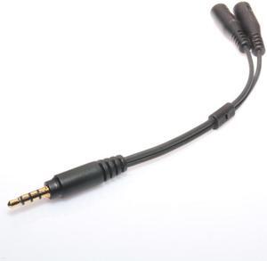 3.5mm Stereo Audio Cable Male To 2 Female Headset Mic TRRS Y Splitter Headphone Cable Adapter Mole Phone Accessories Converter