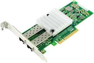 10Gb PCI-E Network Card X520-DA2, Dual SFP+ Ports for  82599ES Chip, Dual SFP+ Port, PCI Express Ethernet Lan Adapter Suppo