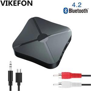 Bluetooth 5.0 4.2 Receiver and Transmitter Audio Music Stereo Wireless Adapter RCA 3.5MM AUX Jack For Speaker TV Car PC