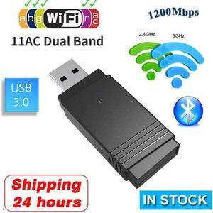 - Dual Band USB 3.0 Wireless USB Wifi Adapter PC Network Card 5G/2.4G USB WIFI+Bluetooth 5.0 1200Mbps For Windows 10