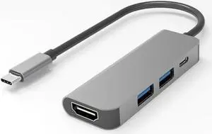 4 in 1 USB 3.1 USB -C Type C Hub to 4K @30hz HDMI 2 USB 3.0 Type C PD Charging Adapter for Macbook  S9 S8 Note 9 Note 8