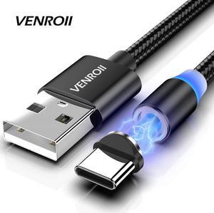 Micro USB Type C Cable 1m 2m Magnet Charger Cabo for  Mi 10 9 Redmi K30 Pro USB-C Charging Wire for